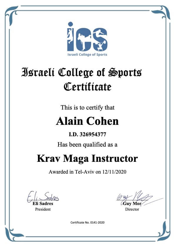 Certificat ICS Instructor